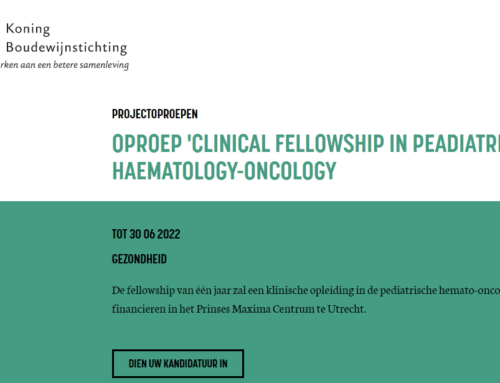 Nieuwe oproep voor ‘clinical fellowship in peadiatric haematology-oncology’